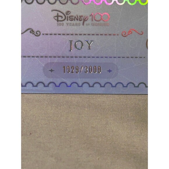 Inside Out Joy Disney100 Kakawow Refractor Ticket Jumbo Card Limited Ed. #1029 - Picture 2 of 6